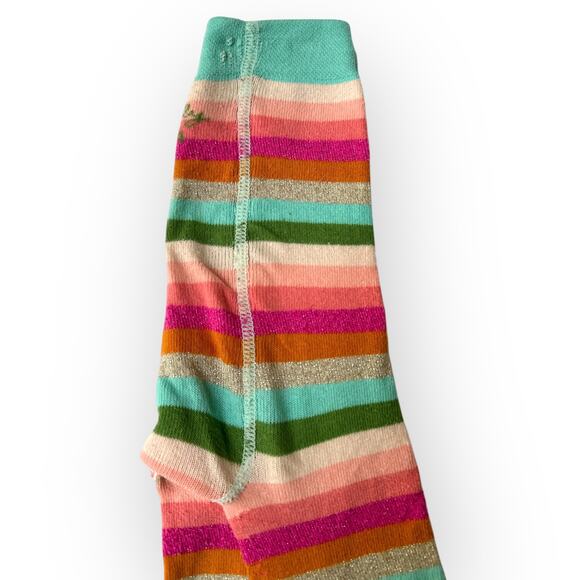 Oilily Organic Cotton Sweatshirt Dress and Striped Tights Size 104 (4T) Blue - Picture 12 of 16